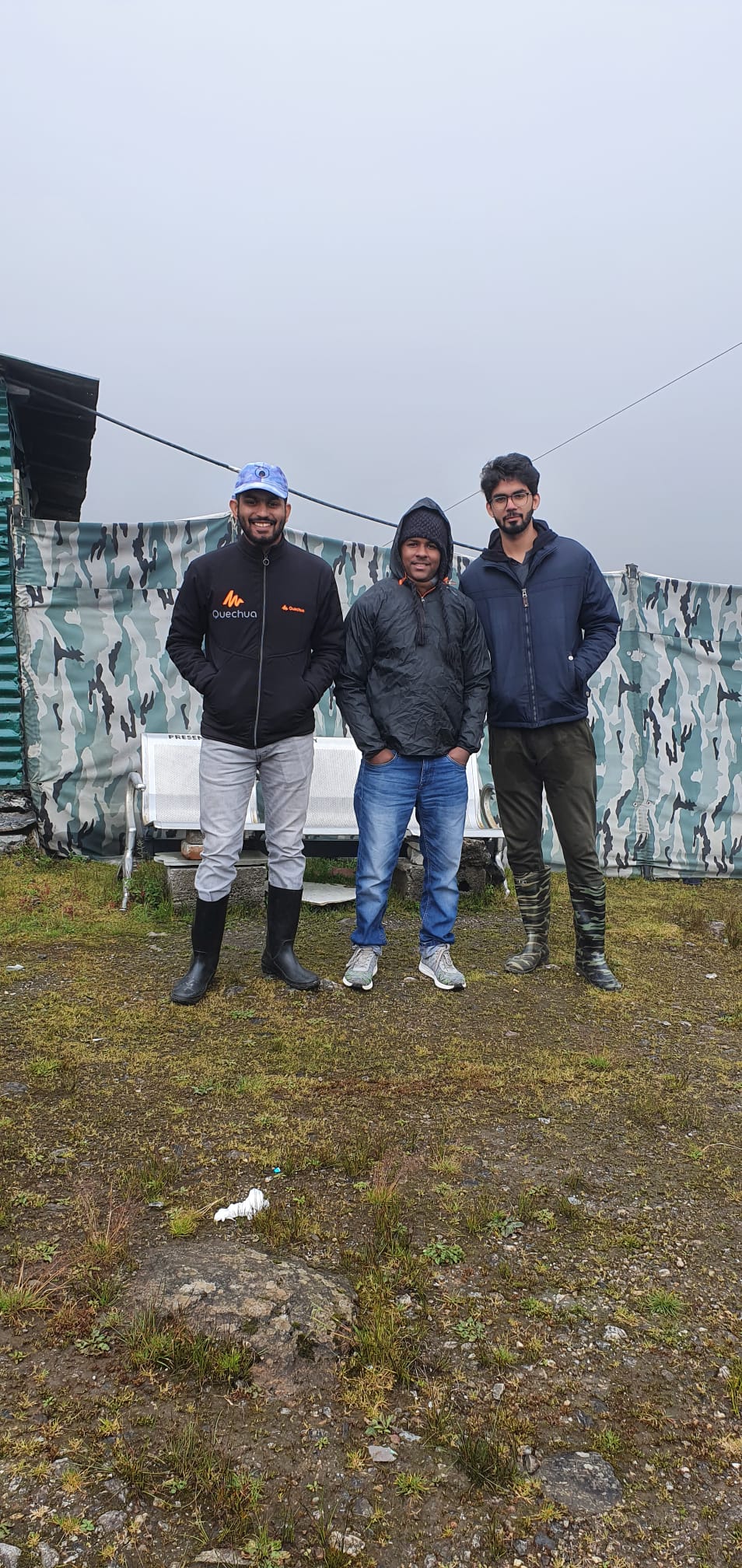 At a Himalayan base camp